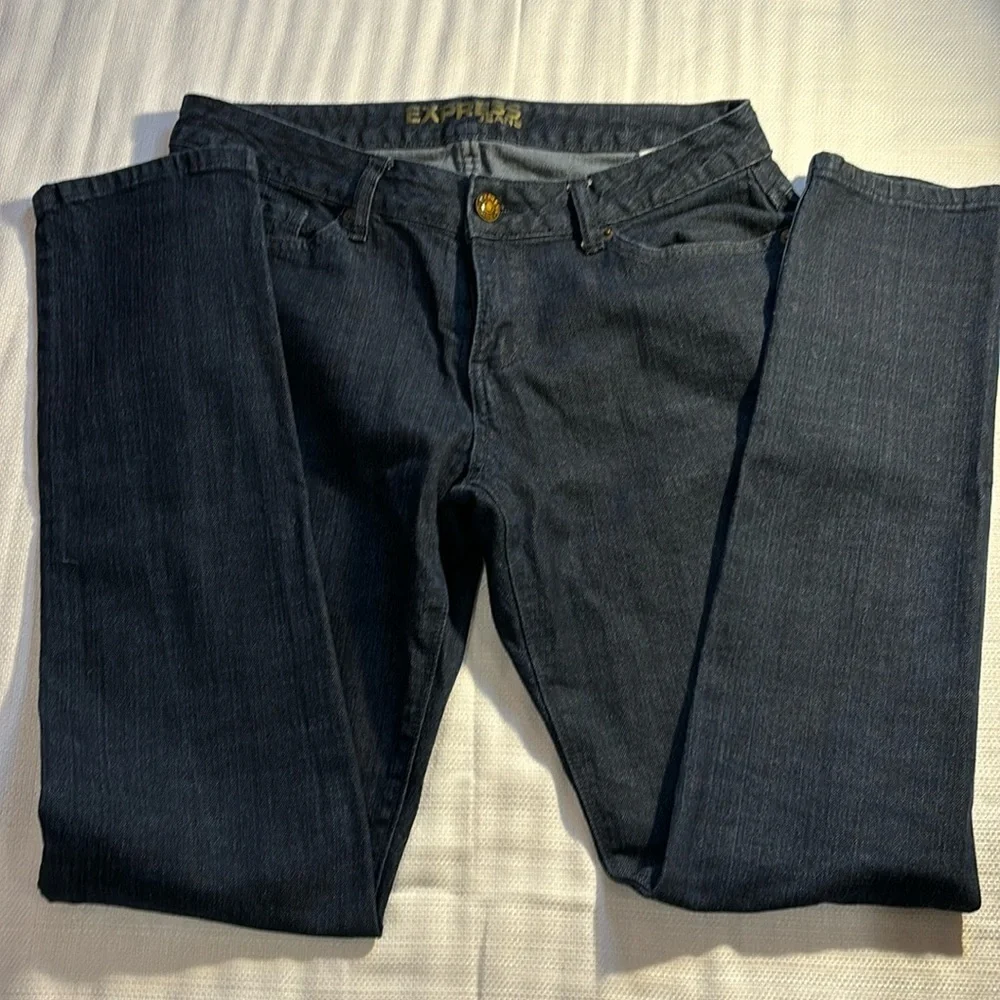 2/$30’Express Dark Wash Denim 5 Pocket Jeans Size 10